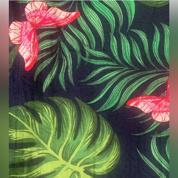 Free People x Sandrine Rose Mixed Media Tropical Print Knit Sweater - Picture 4 of 10